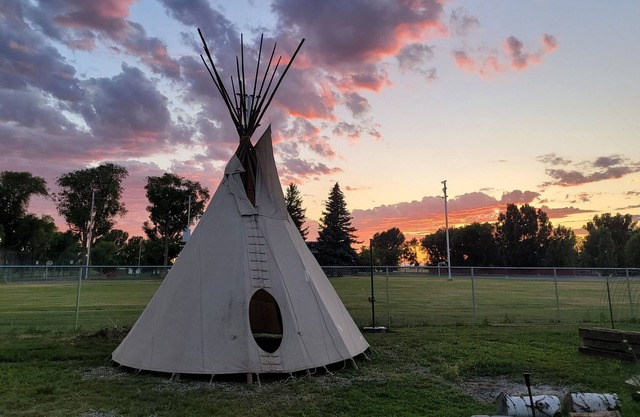 Tipi on the way to Yellowstone