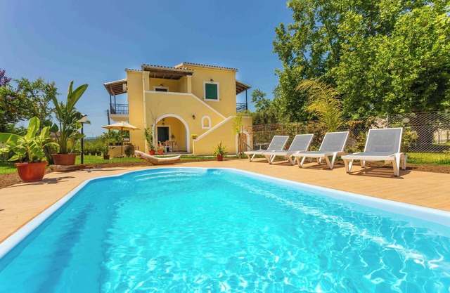 Traditional Corfiot villa with private pool 5 minutes walking from the beach