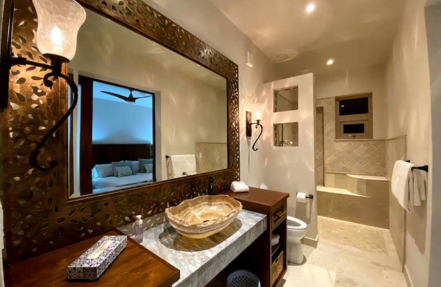 Tranquil Luxury Villa located on the beach.