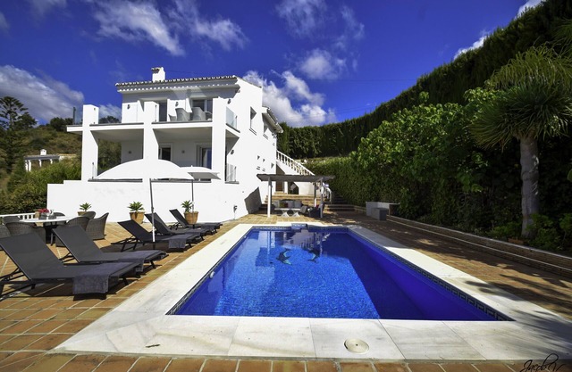 Tranquil Villa with Sea Views & Heated Pool!