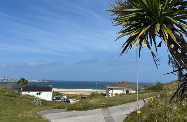 Treville soaks up the sun, which can be enjoyed from the deck with sea views.
