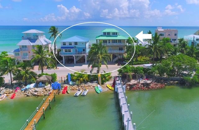 Twice As Nice: 2 SideBySide Ocean-2-River Beach Houses: Docks, Pools, Hot Tubs