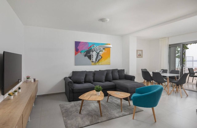 Two bedroom apartment with terrace and sea view Brela, Makarska (A-19345-a)