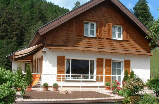 Uitzicht op het dal in het "Vakantiehuis Schenk"