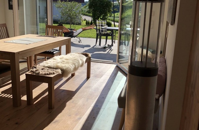 Vacation farmhouse New Style the chalet on northern Lake Constance with a barrel sauna