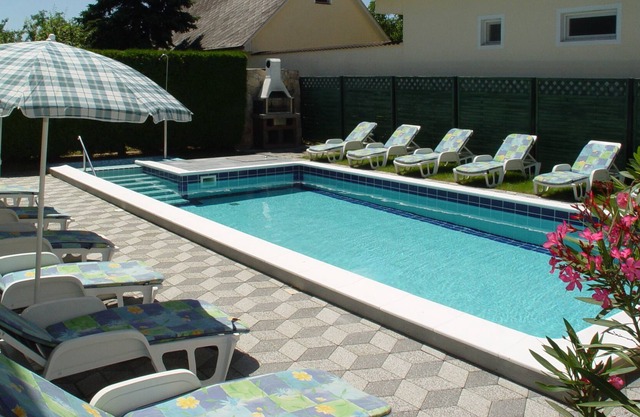 Vacation villa with exclusive pool & nice garden in a relaxed area near Balaton