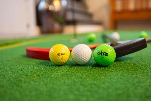 Views of Lone Peak and mini golf