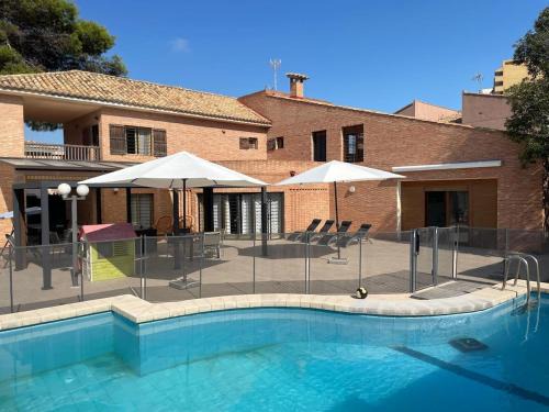 Villa con barbacoa para familias