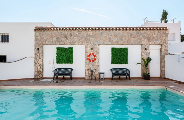 Villa "Fuentes" with Private Terrace, Shared Pool and Garden, Families Only