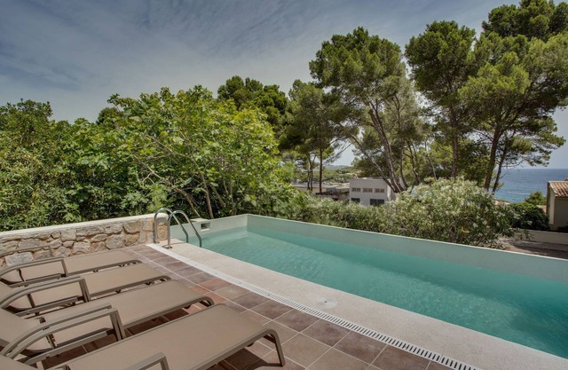 Villa PADRI, with views 200m from the sea with pool