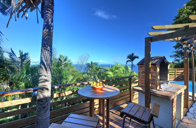 Villa St Leu sea view and pool 5 min from the Lagoon