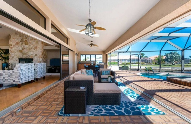Villa Tropical | Waterfront Luxury in Punta Gorda Heated Pool Spa Dock