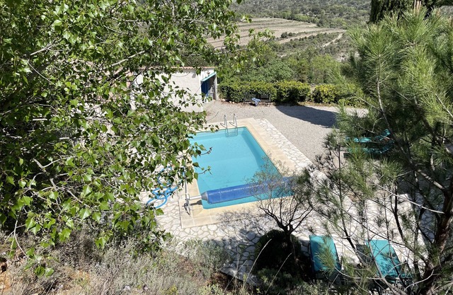 Villa with private heated pool with panoramic views.