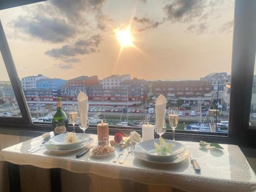 Vue sur la marina-6 pers à Courseulles sur Mer