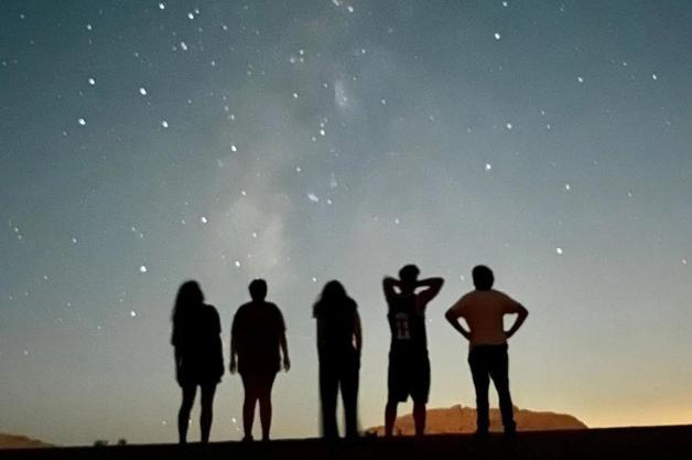 Wadi rum under stars