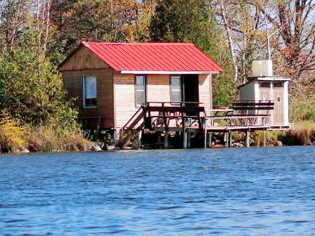 Waterfront cabin on private trout lake