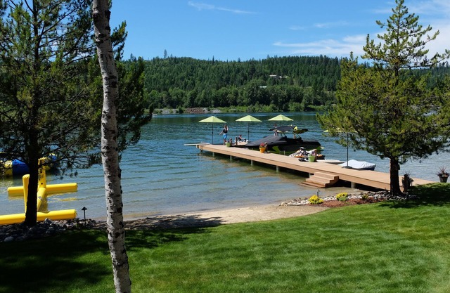 Waterfront Log Home | Private Dock | Expansive Beautiful Yard and Gardens