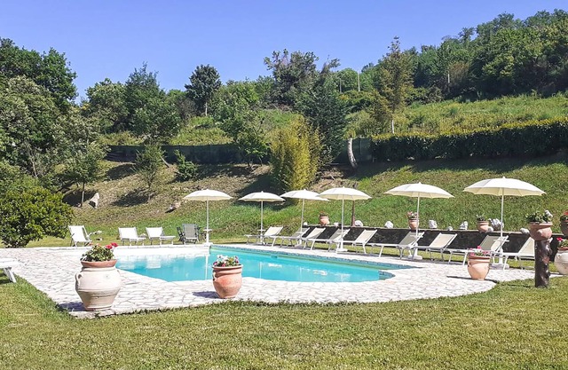 Welcome to this charming stone house with shared pool and panoramic views of beautiful surroundings.