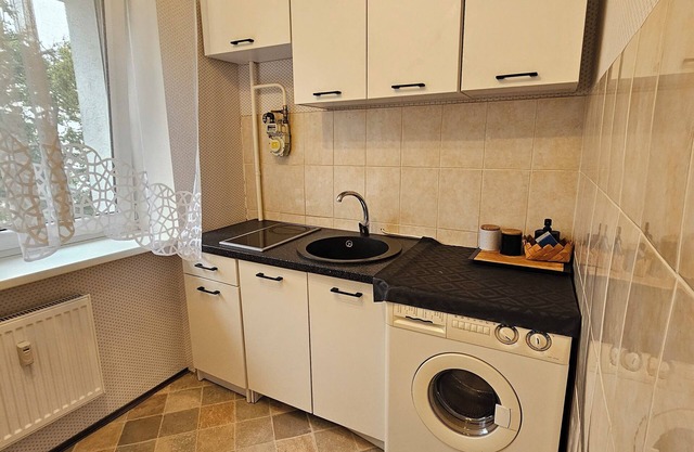 Welcoming 1-bedroom apartment in Liepāja with WiFi