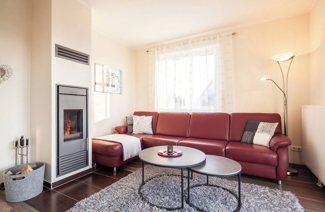 Whg "Gorch Fock" on the ground floor with fireplace, gr. Terrace with garden,