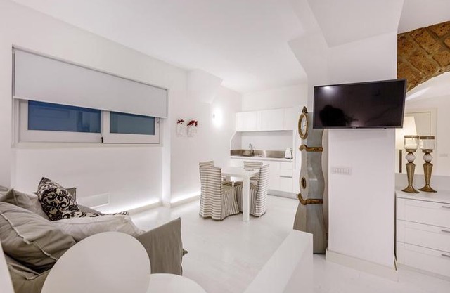 White stylish apartments