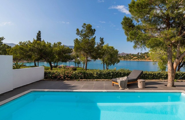 Wonderful Crete Hotel | Seafront Bungalow | Private Pool | Furnished Veranda |.