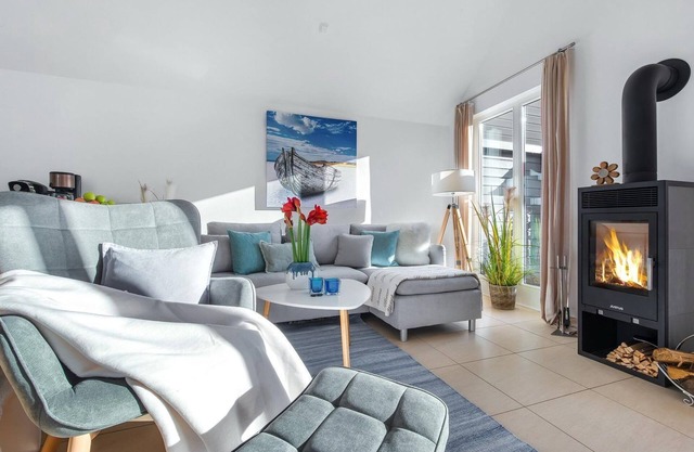 Wonderful vacation apartment with infrared sauna, wood-burning stove and sunny balcony -