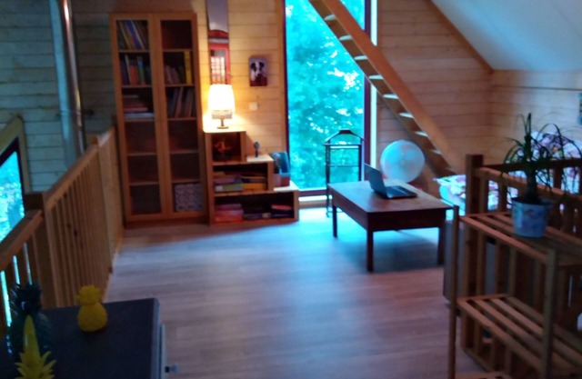 Wooden house with private pool