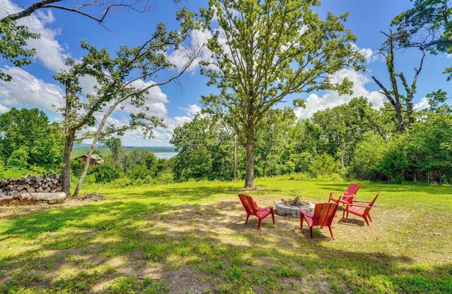 Yard w/Lake View: Home Near Table Rock Lake!