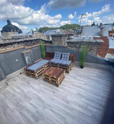 Prospekt Svobody Apartment | З оглядовою терасою на Львів вулиця Свободи 35