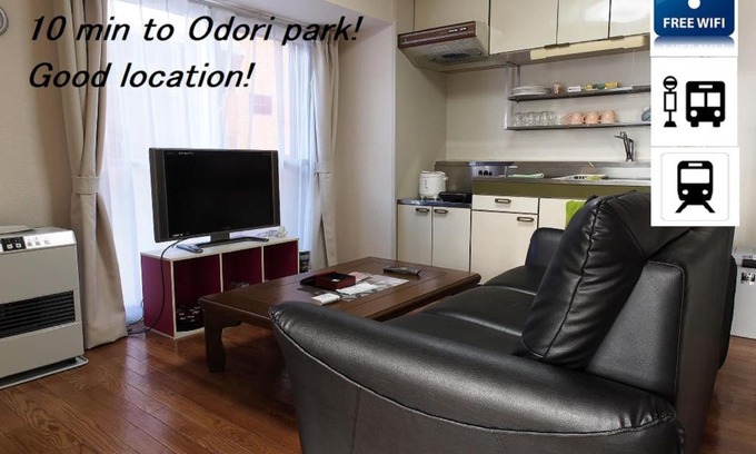 Chuo-ku Apartment | 札幌市中心部大通公園まで徒歩十分観光移動に便利なロケーションh208