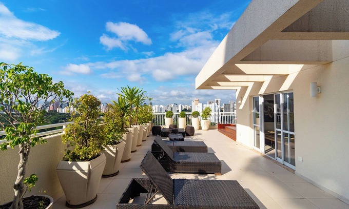 Santo Amaro Apartment | 1 Bedroom Apartment, A/C, Wi-Fi, Great Location in the South Zone of São Paulo