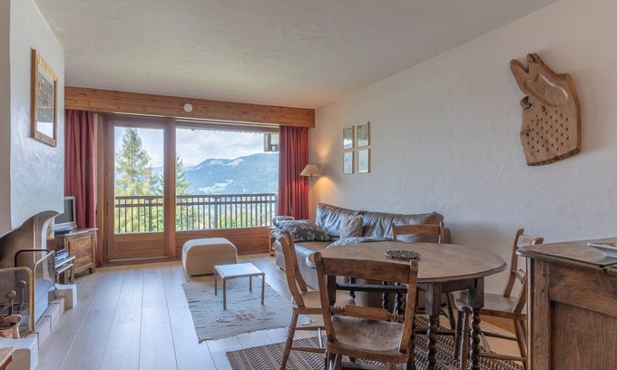 Le Planellet Apartment | 1-Bedroom Apartment Near Slopes - Megève - Wifi, Parking