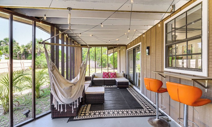 Indialantic House | 1 Block to Beach & Eats: Modern Indialantic Apt