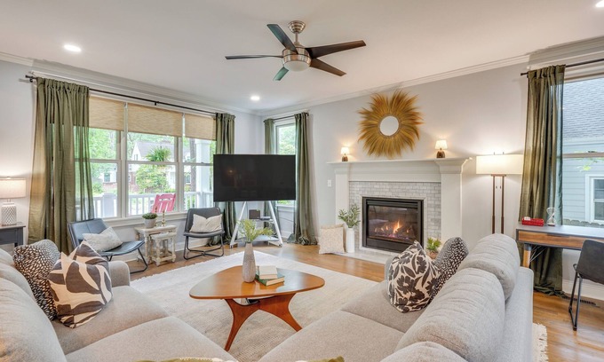 Duke Park House | 1 Mi to Dtwn: Upscale Retreat in Durham!