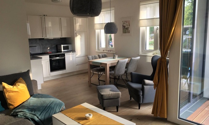 Ostseebad Baabe Apartment | 1 minute to the fine sandy beach - Beautiful modern apartment with sauna