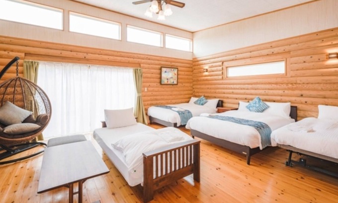 Miyakojima House | 1 night Log house with outdoor jacuzzi 4 beds /Miyakojima Okinawa