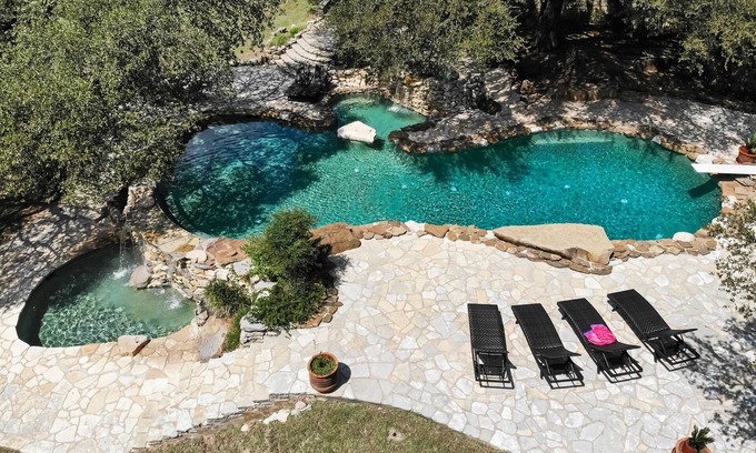 Marble Falls House | 10,000 Sq.Ft Lux Estate on 650 Acres with Amazing Pool, Spa & Hill Country Views