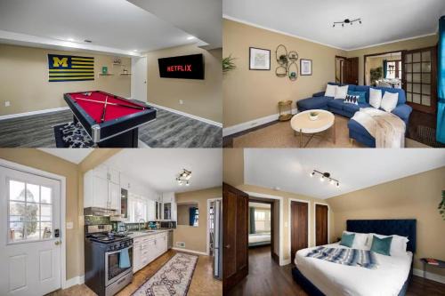 Ann Arbor House | 10 Mins To The Big House and Sleeps Up To 10 Guests
