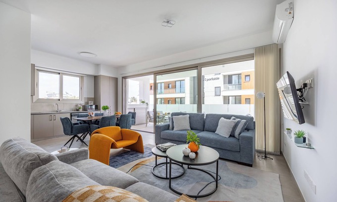 Agios Athanasios Apartment | 103 Mulberry Court- Modern with Large Terrace