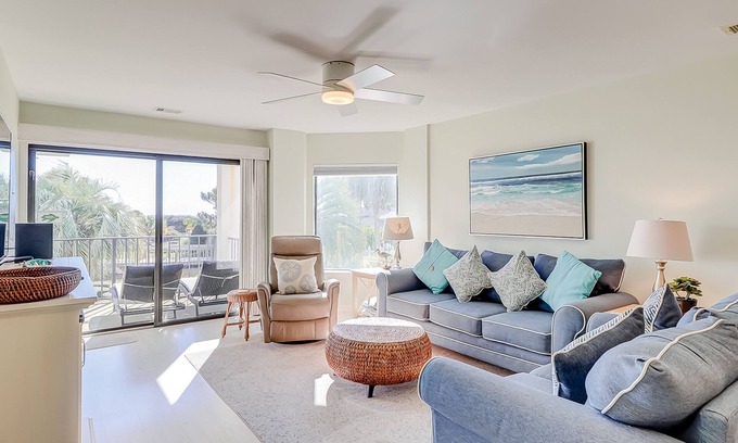 Folly Field Condo | 111 Sea Cloisters - Oceanfront -Pool- Private Stairs to Water
