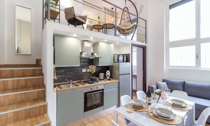 Morivione Apartment | 15 min Duomo] Loft with free parking near Navigli