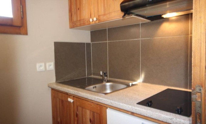 Montchavin Apartment | 150m from resort center, 5th floor, view mountain, tv, ski locker, 47m², Montchavin La Plagne