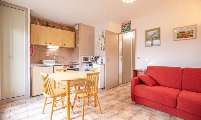 Aussois Apartment | 150m from resort center, 1st floor, balcony, tv, ski locker, 29m², Aussois