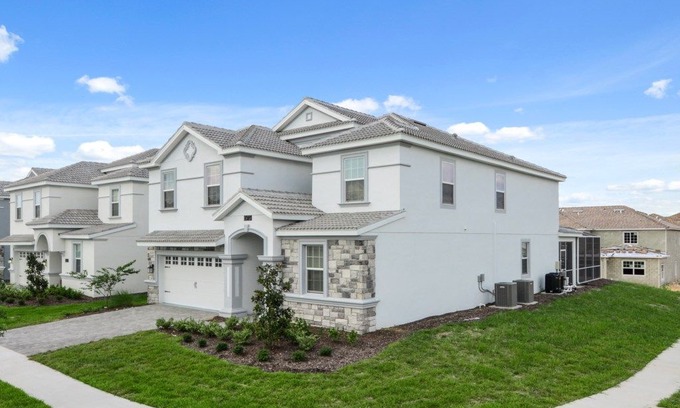 Davenport Villa | 1575OL Ultimate New 8 Bedroom 5 Bathroom Champions Gate Resort Property with Spa and Pool