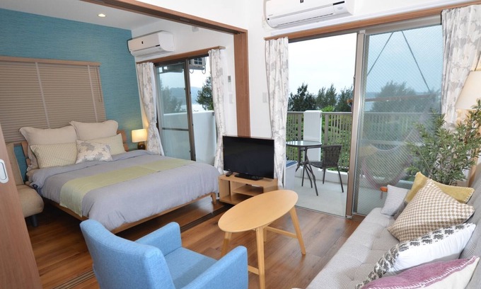 Motobu Apartment | 1Bedroom Apartment Ocean View Lower Floor / Kunigami-gun Okinawa