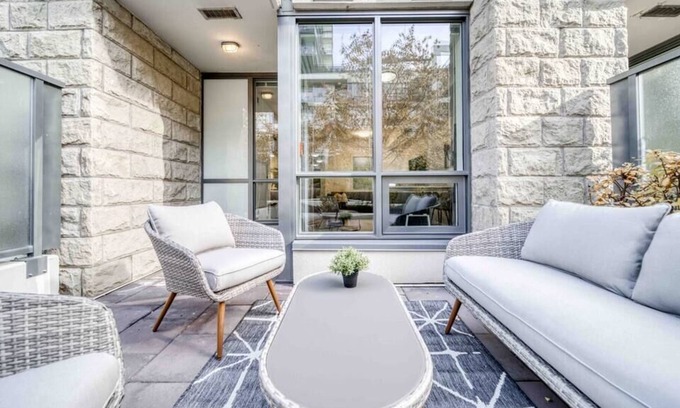 Eau Claire Condo | 1BR Walkout Condo in Eau Claire with UG Parking