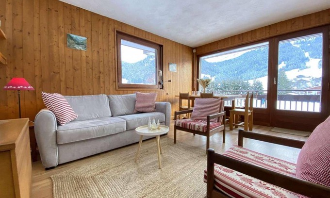 Praz-sur-Arly Apartment | 1st floor, view open, tv, ski locker, 41m², Praz sur Arly