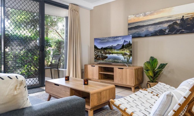 Mermaid Beach Apartment | 2-Bed Family Haven with Pools, BBQ & Playgrounds