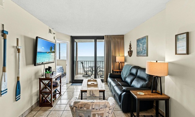 Crescent Beach Condo | 2-bedroom Corner Unit with private balcony | Carolina Reef - 301